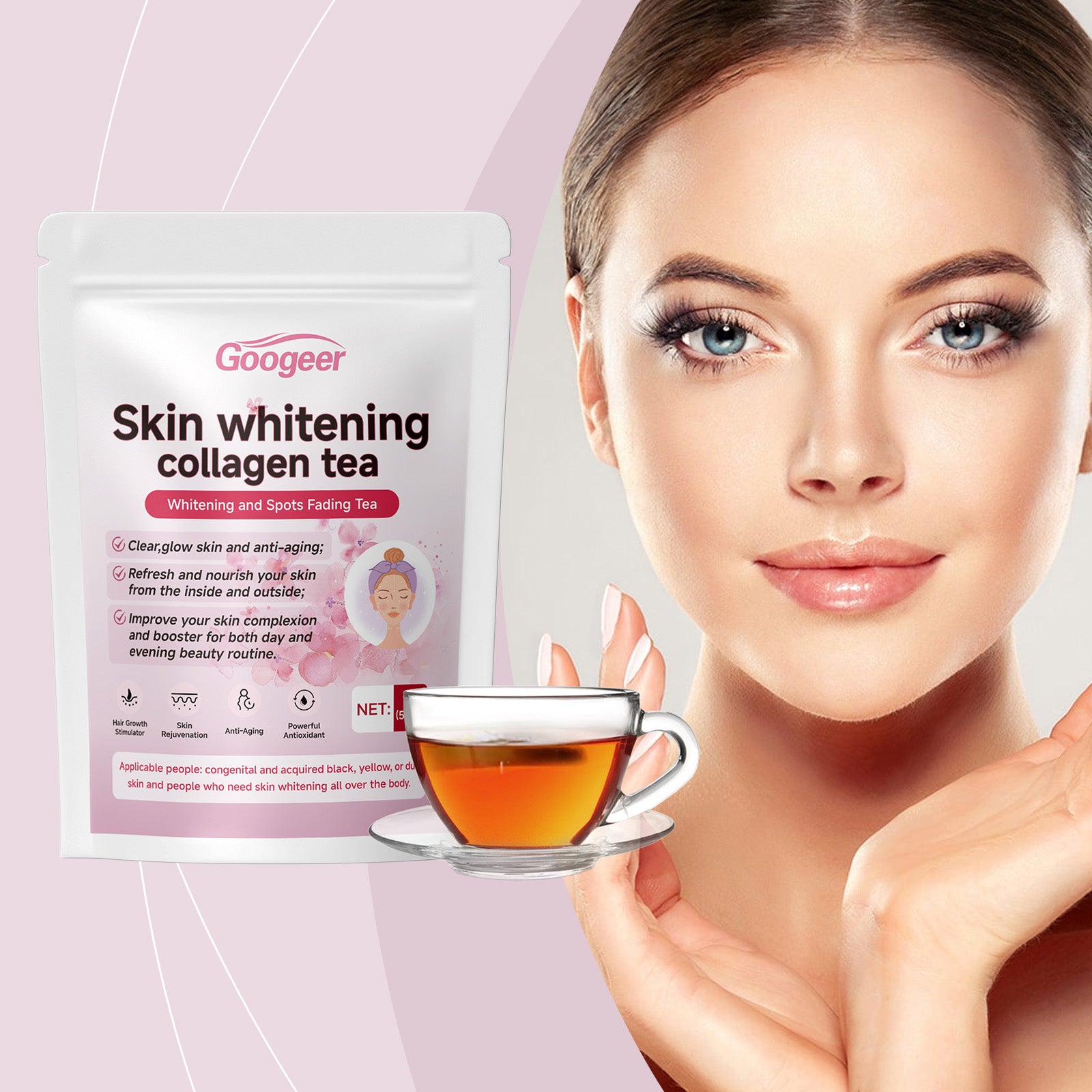 Googeer Whitening Collagen Tea Skin Treatment