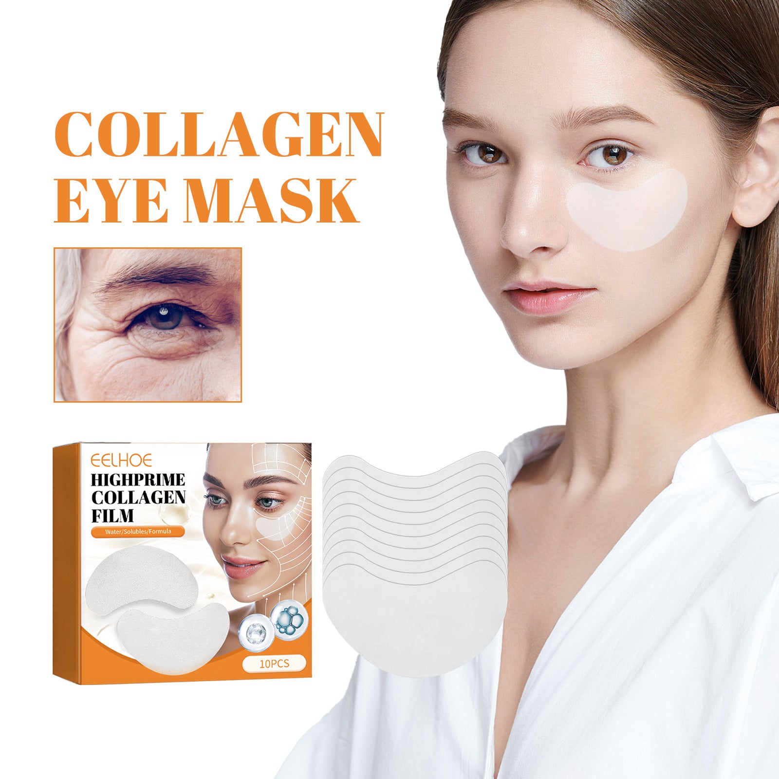 Collagen Eye Mask Collagen Essence Soft Skin Lifting Elastic Moisture Crystal Eye Mask