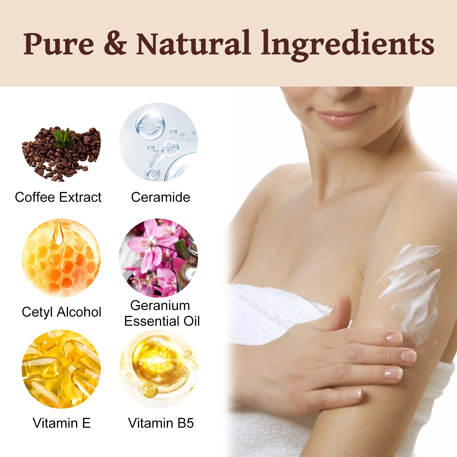 Coffee Anti-Wrinkle Body Lotion Refreshing, Delicate, Brightening And Repairing Dry Skin Body Lotion