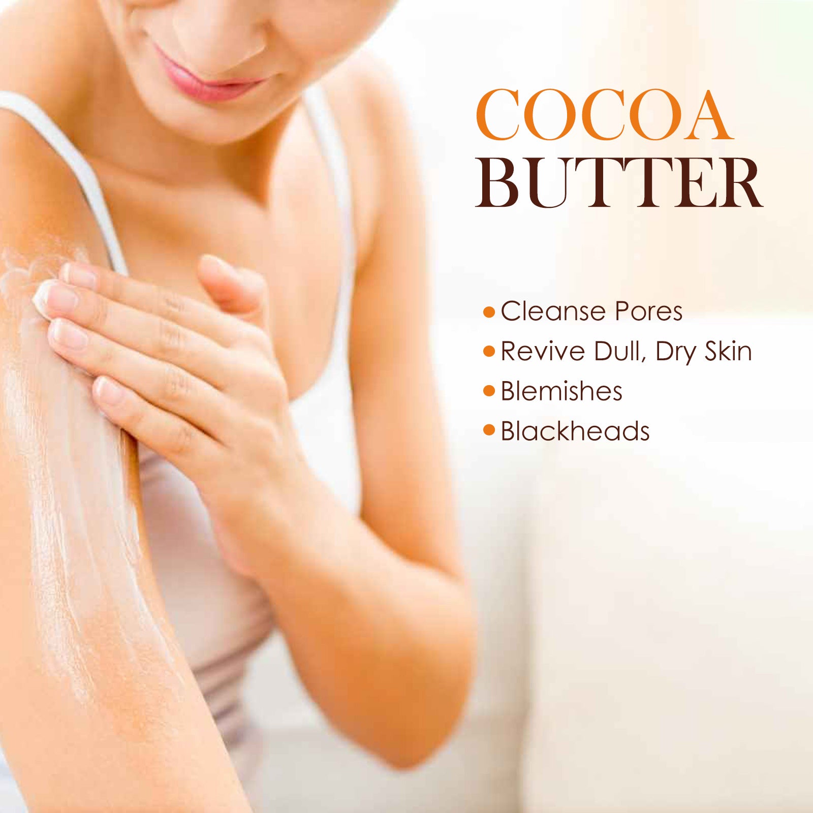 Cacao Body Lotion, Lightening Acne Mark Dark Hydrating Whitening Body Lotion