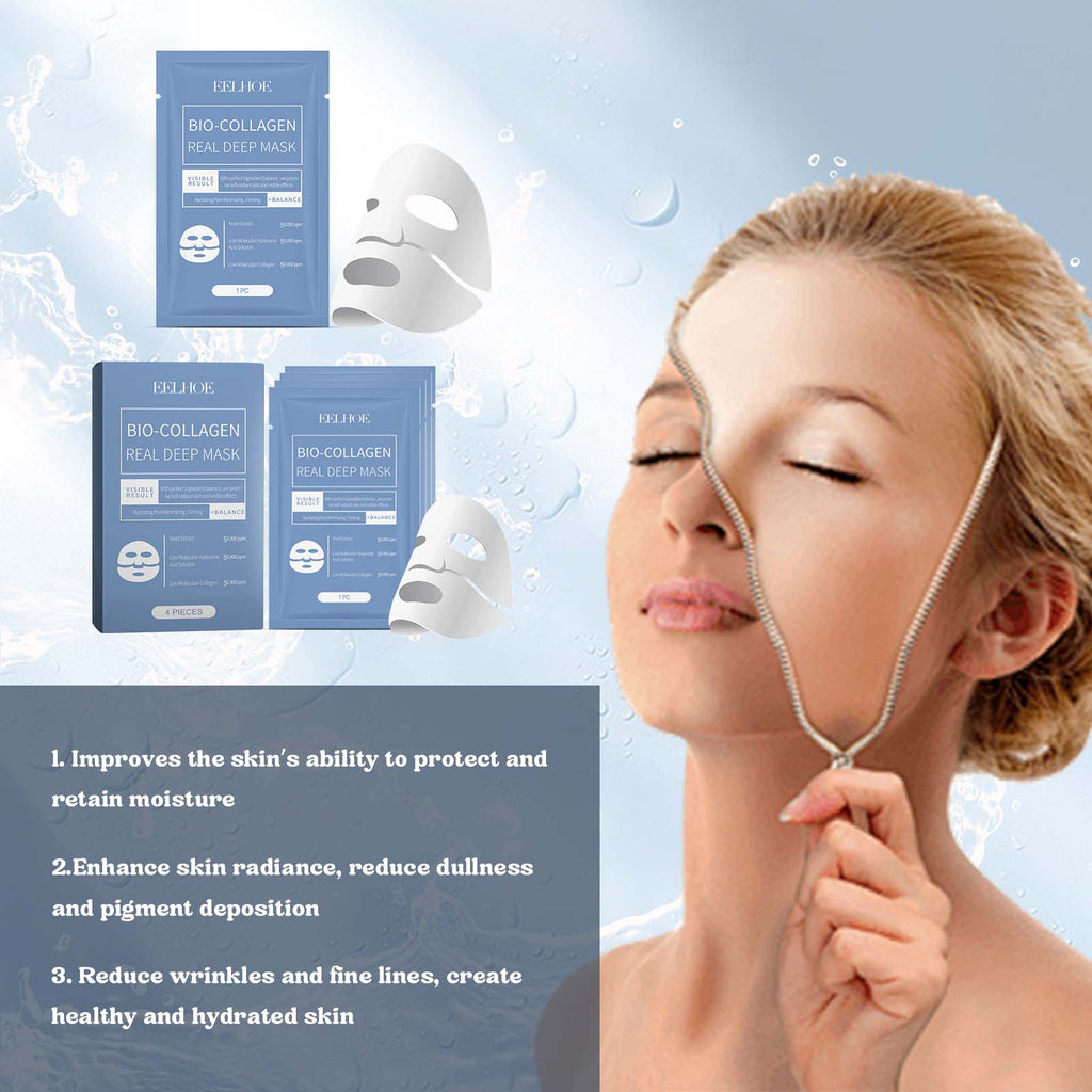 Collagen Mask Hydrates And Moisturizes Facial Skin Hydrating And Translucent Collagen Mask