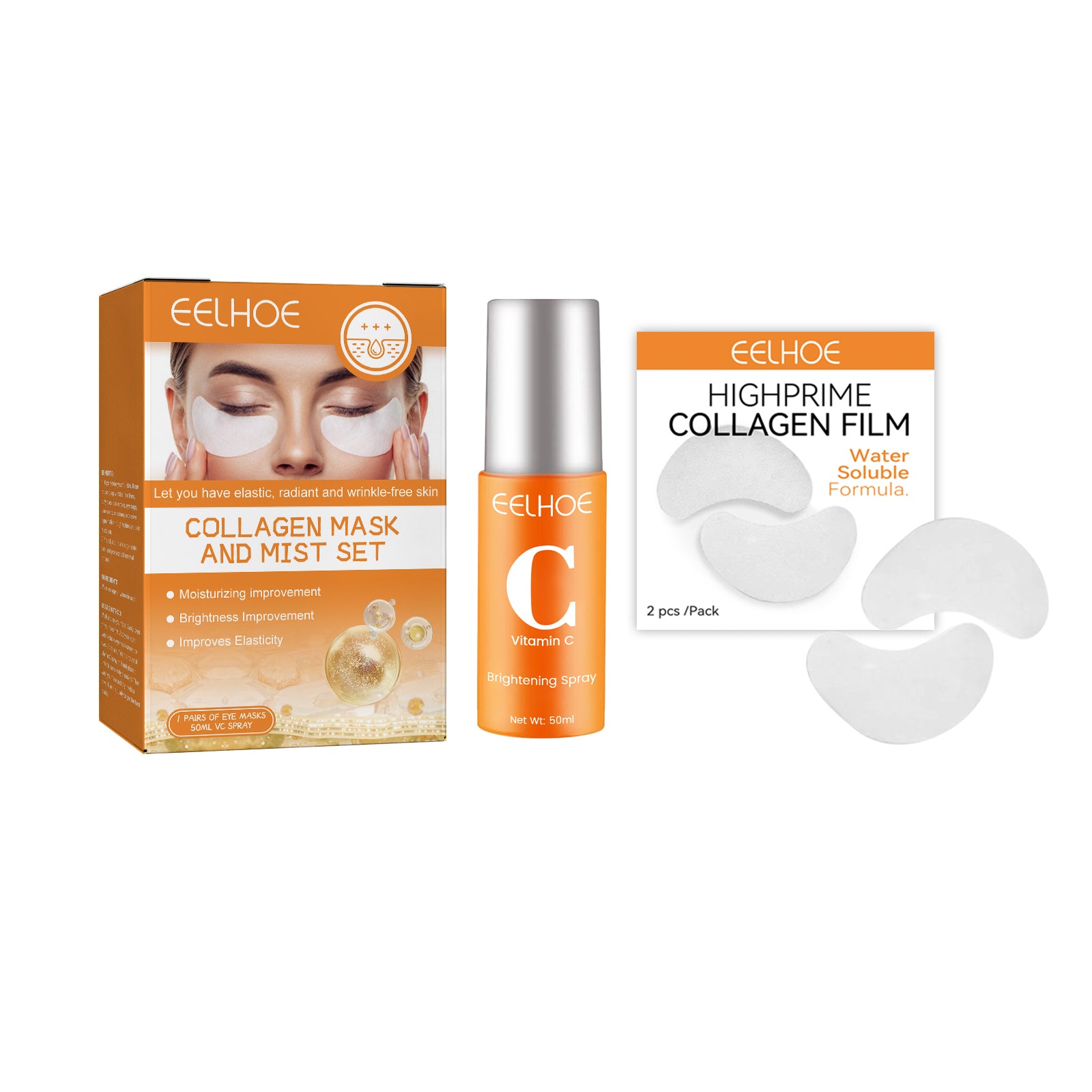 Collagen Eye Mask Spray Set Anti-Wrinkle And Anti-Aging Collagen Hydrating