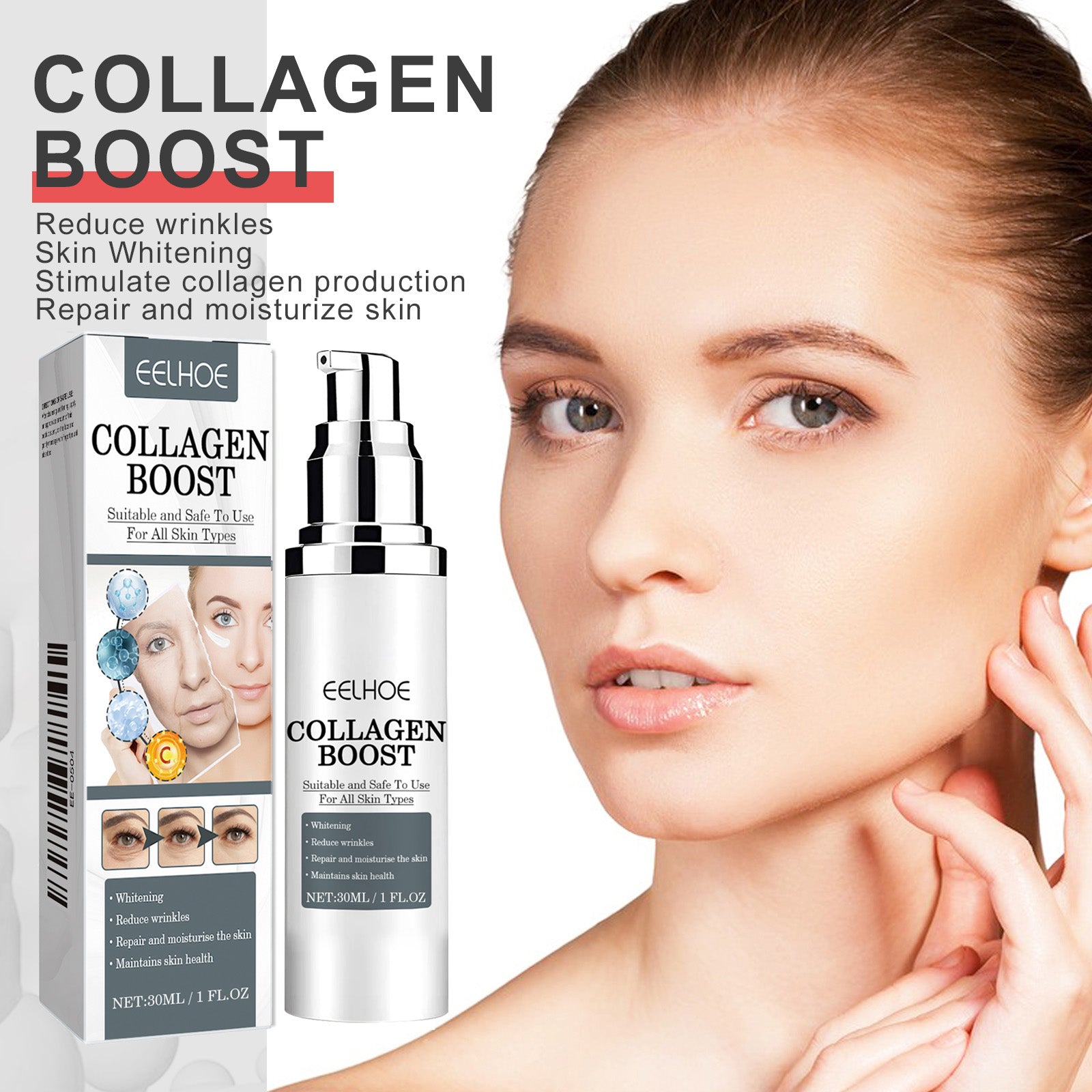 EELHOE Collagen Cream Collagen Moisturizes And Hydrates Fine Lines, Moisturizes And Tightens Skin