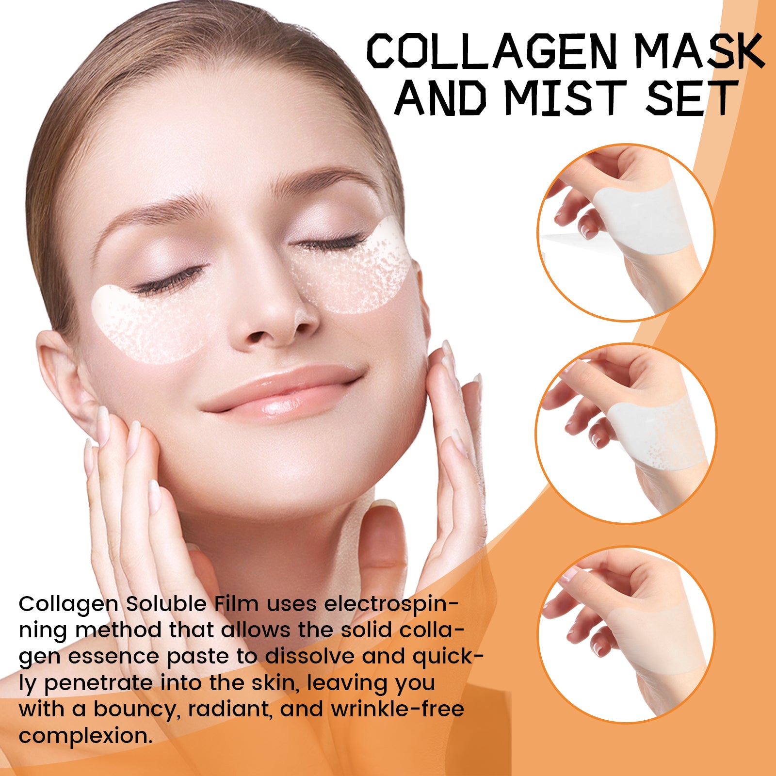 Collagen Eye Mask Spray Set Anti-Wrinkle And Anti-Aging Collagen Hydrating