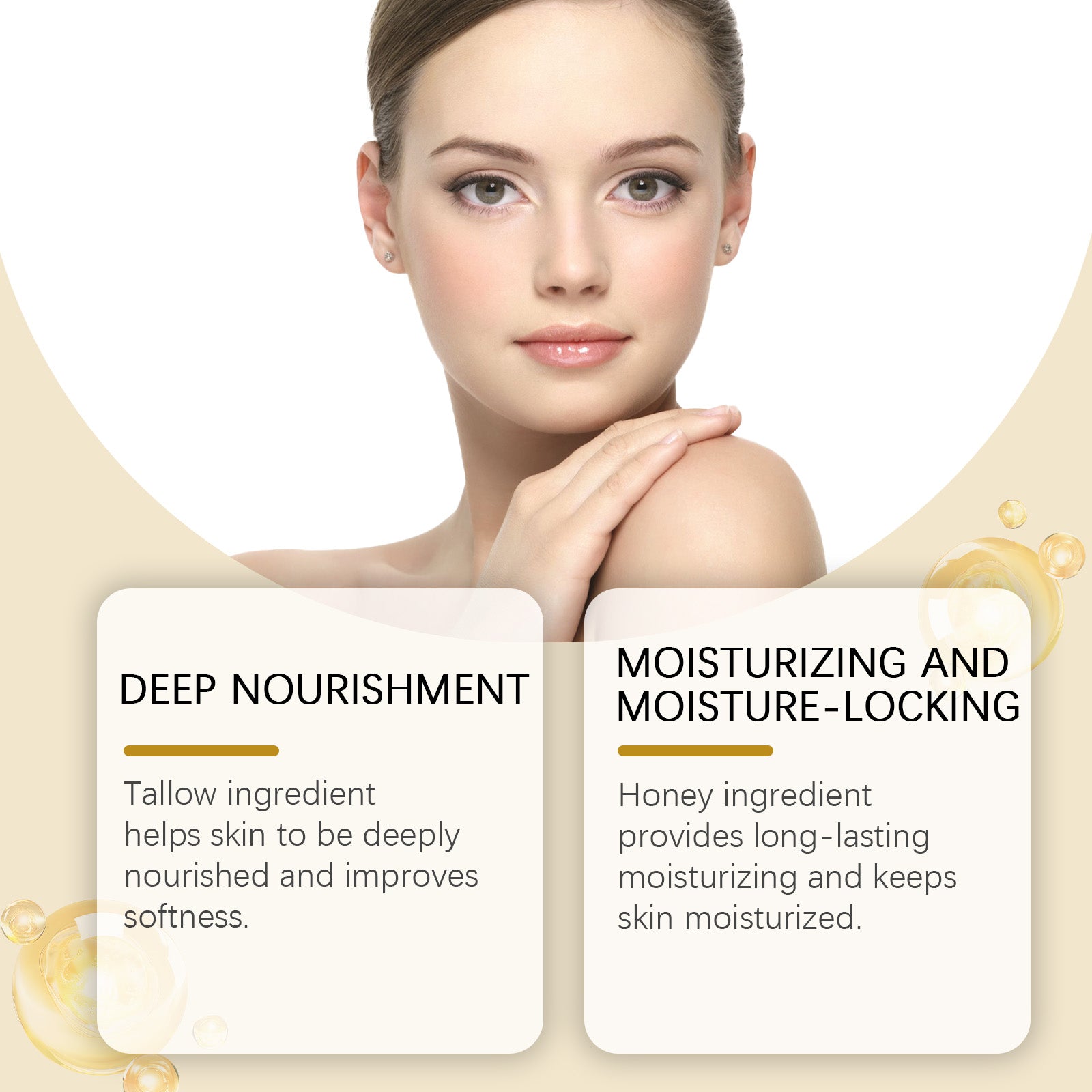 Honey Butter Moisturizer, Moisturizer Moisturizes Skin To Keep It Hydrated Apply Massage Skin Cream