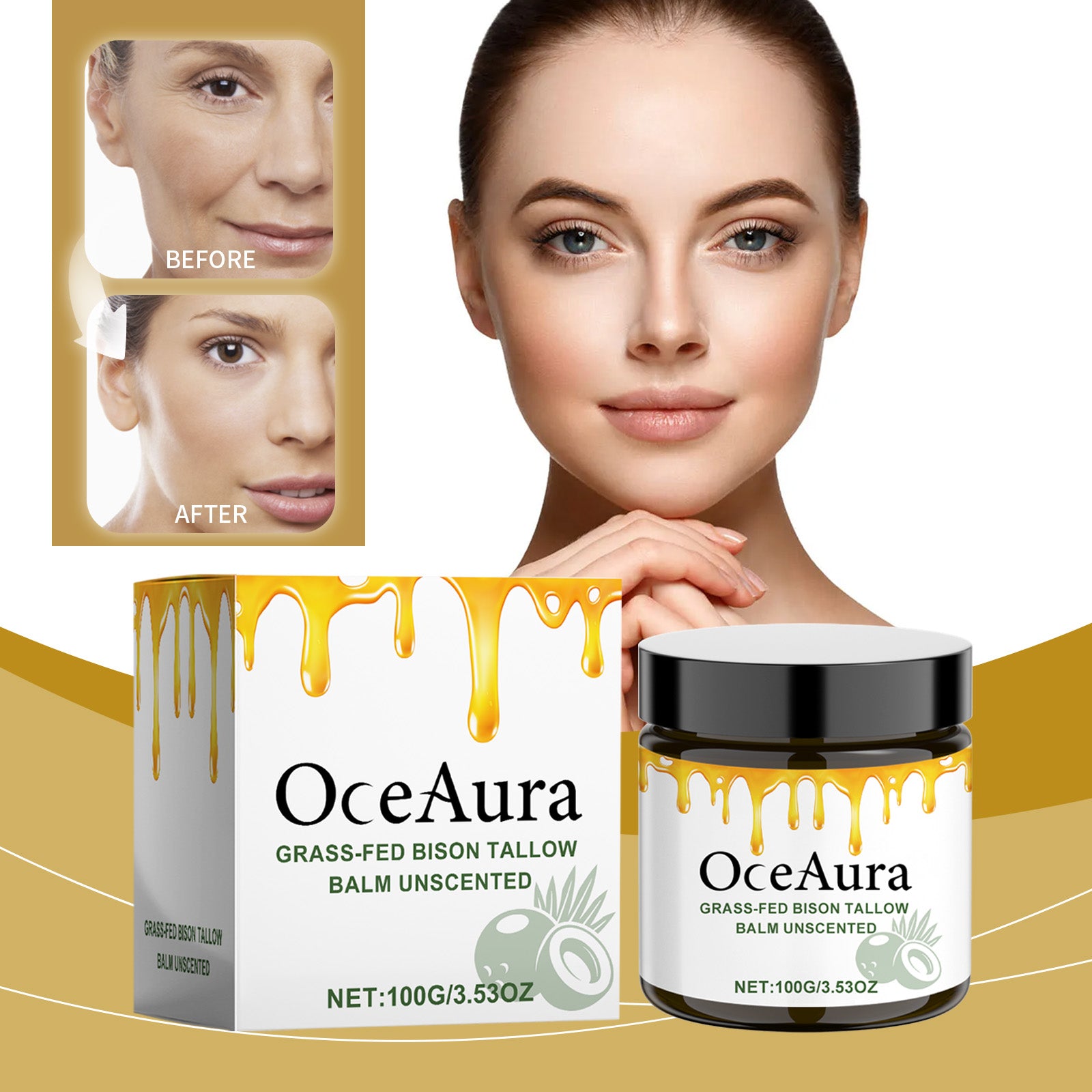 Honey Butter Moisturizer, Moisturizer Moisturizes Skin To Keep It Hydrated Apply Massage Skin Cream