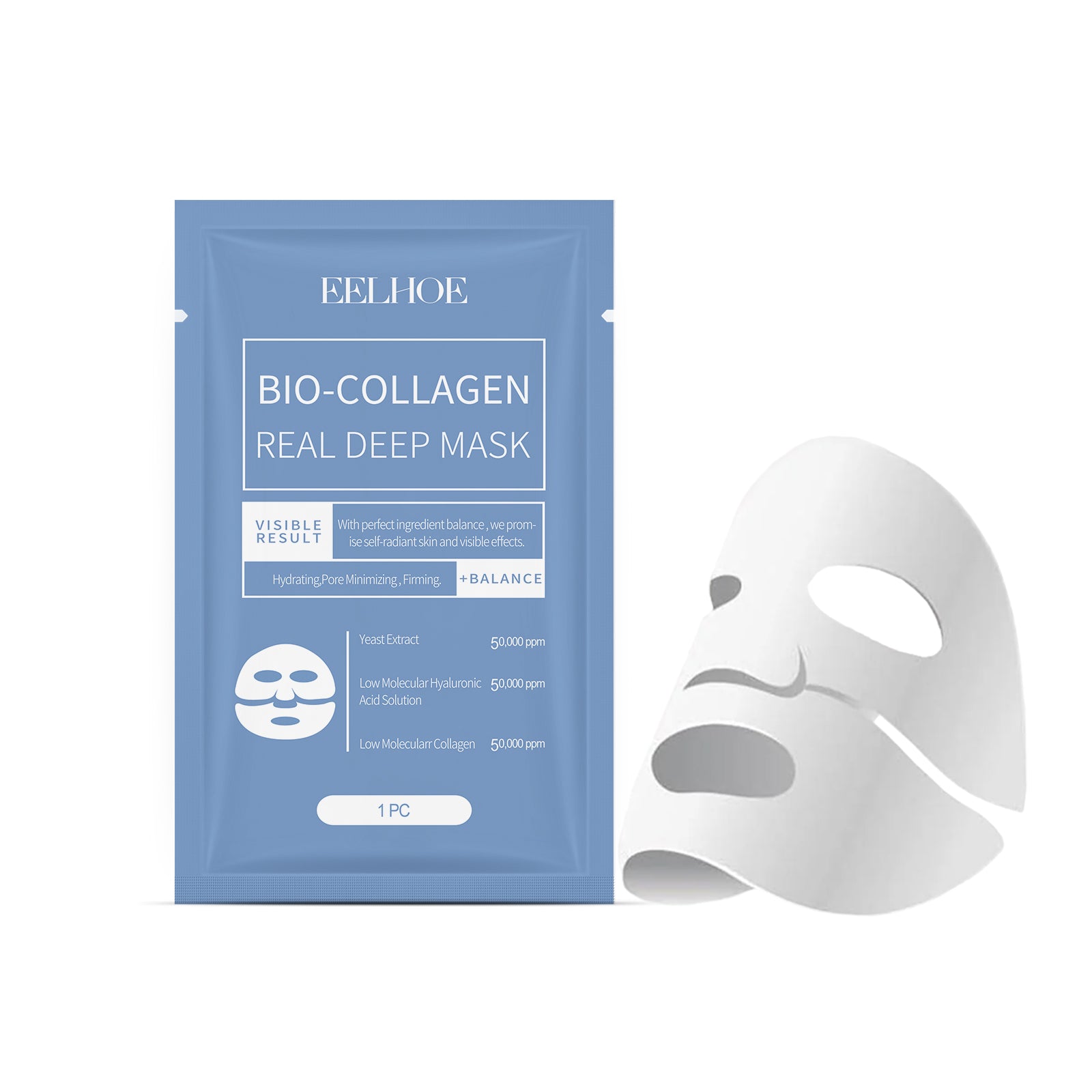 Collagen Mask Hydrates And Moisturizes Facial Skin Hydrating And Translucent Collagen Mask