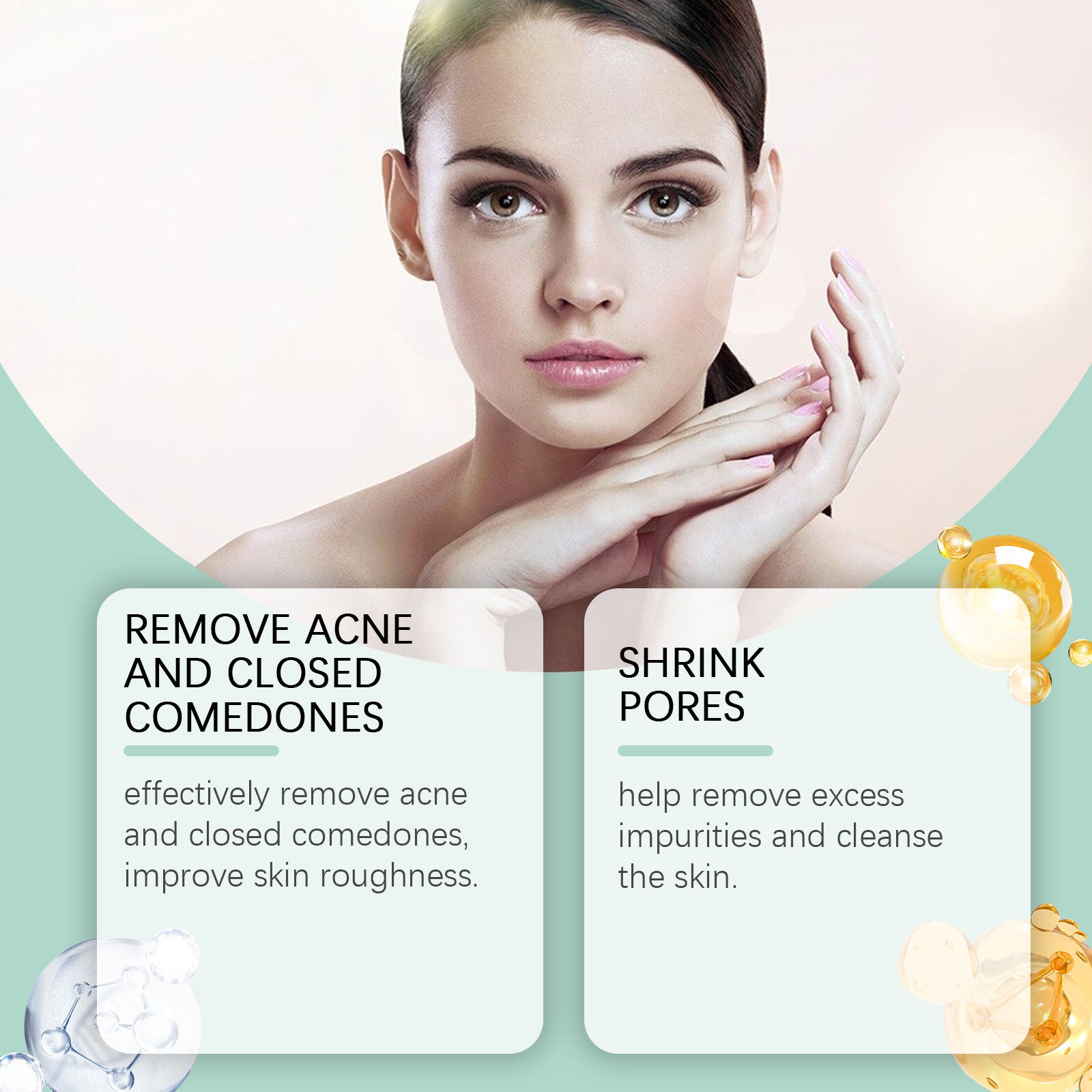 Facial Toner With Mild Ingredients To Lighten Acne, Nourish And Repair Facial Skin